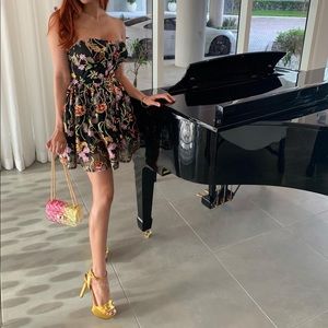 Sequence/Embroidered Sweetheart corset Tulle Dress